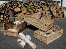 Holzkörbe aus Korbrohr